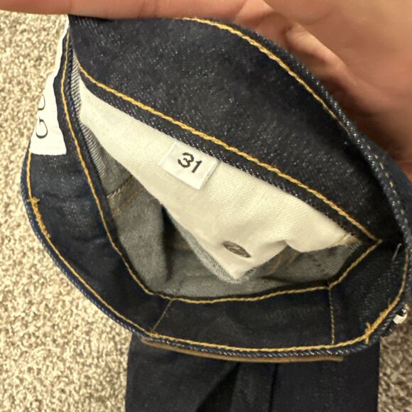 Gustin Selvedge Jeans Men’s Size 31x33 Blue Denim Straight Button Fly USA Made - Picture 7 of 11